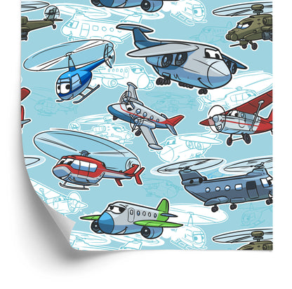 Wallpaper Fairy-Tale Planes And Helicopters