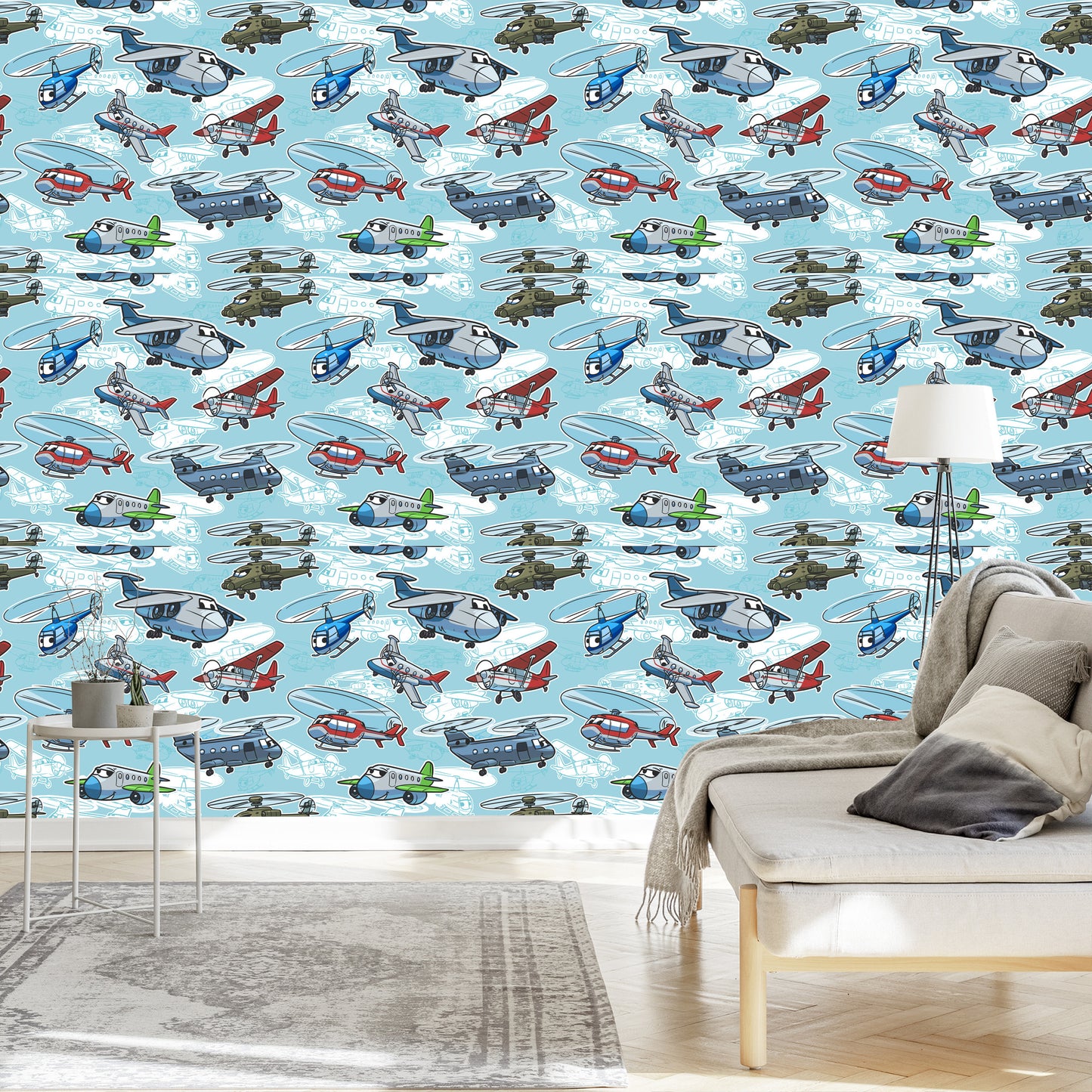 Wallpaper Fairy-Tale Planes And Helicopters