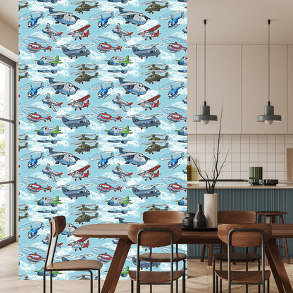 Wallpaper Fairy-Tale Planes And Helicopters