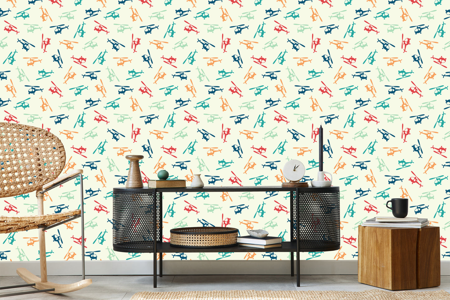Wallpaper Colorful Helicopters