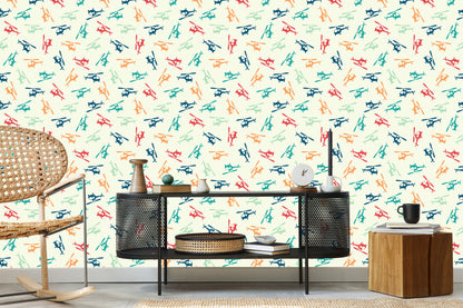 Wallpaper Colorful Helicopters