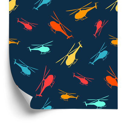 Wallpaper Colorful Modern Helicopters