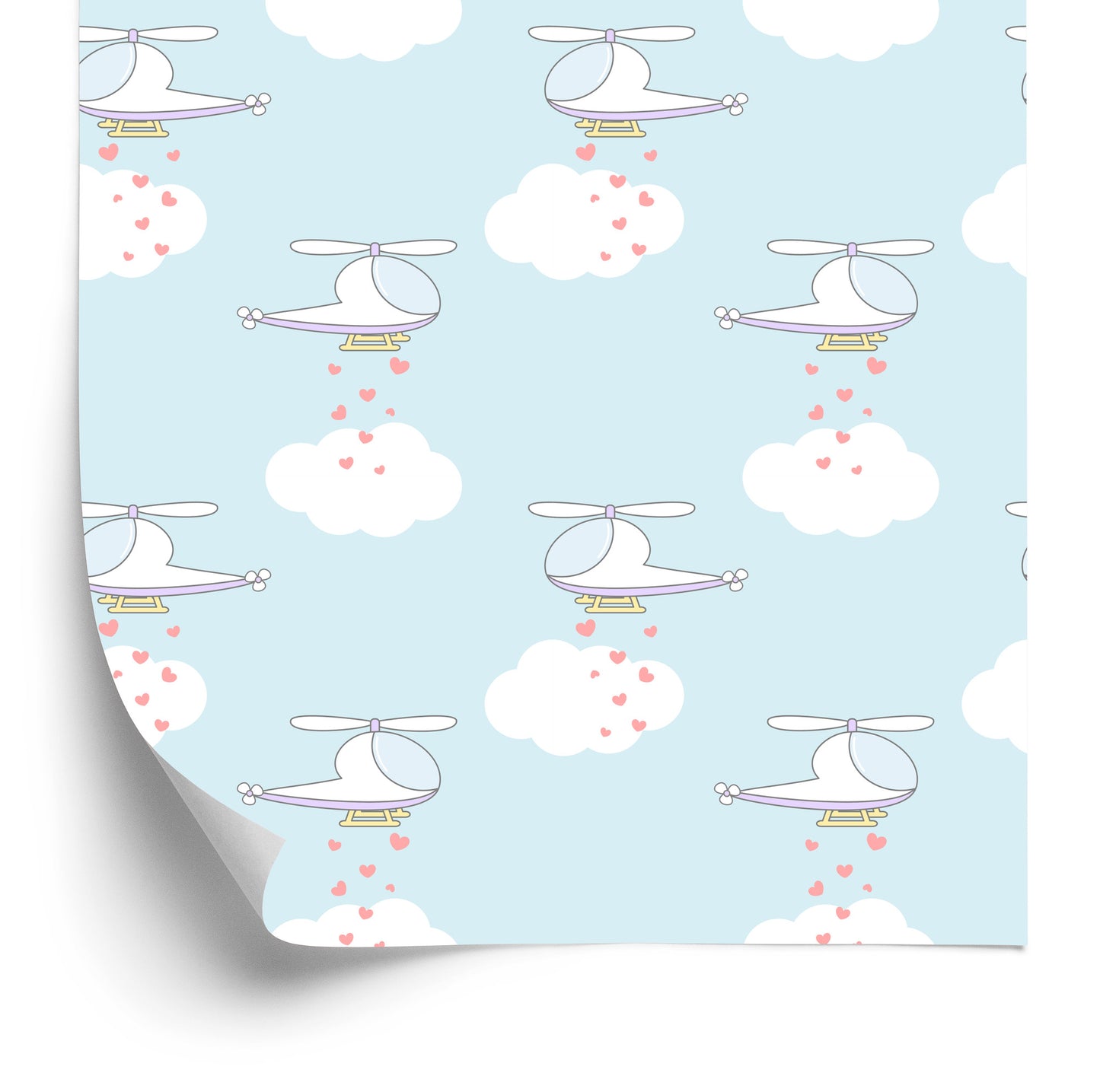 Wallpaper Helicopters With Hearts