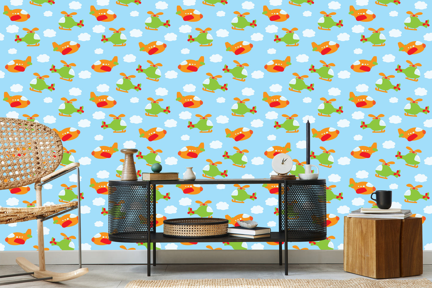 Wallpaper Fairy-Tale Helicopters And Planes