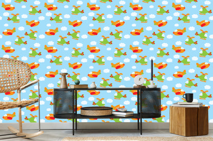 Wallpaper Fairy-Tale Helicopters And Planes