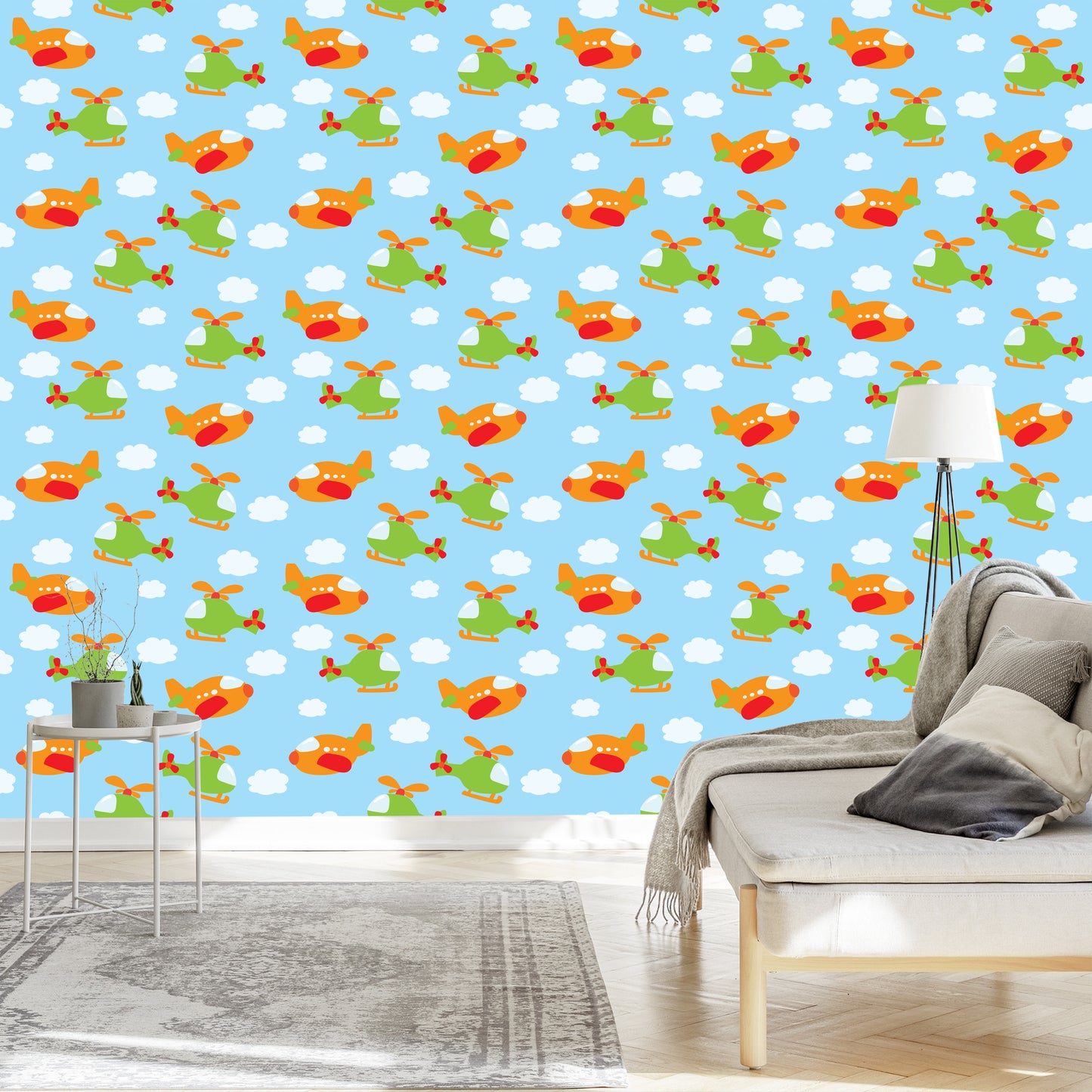 Wallpaper Fairy-Tale Helicopters And Planes