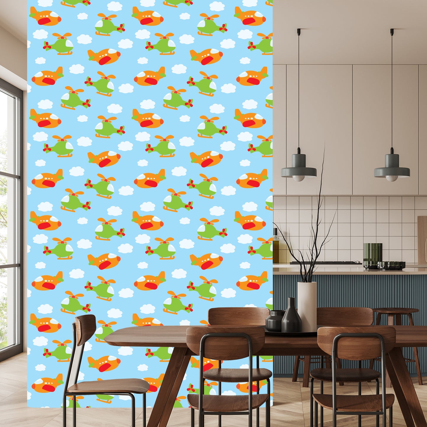 Wallpaper Fairy-Tale Helicopters And Planes