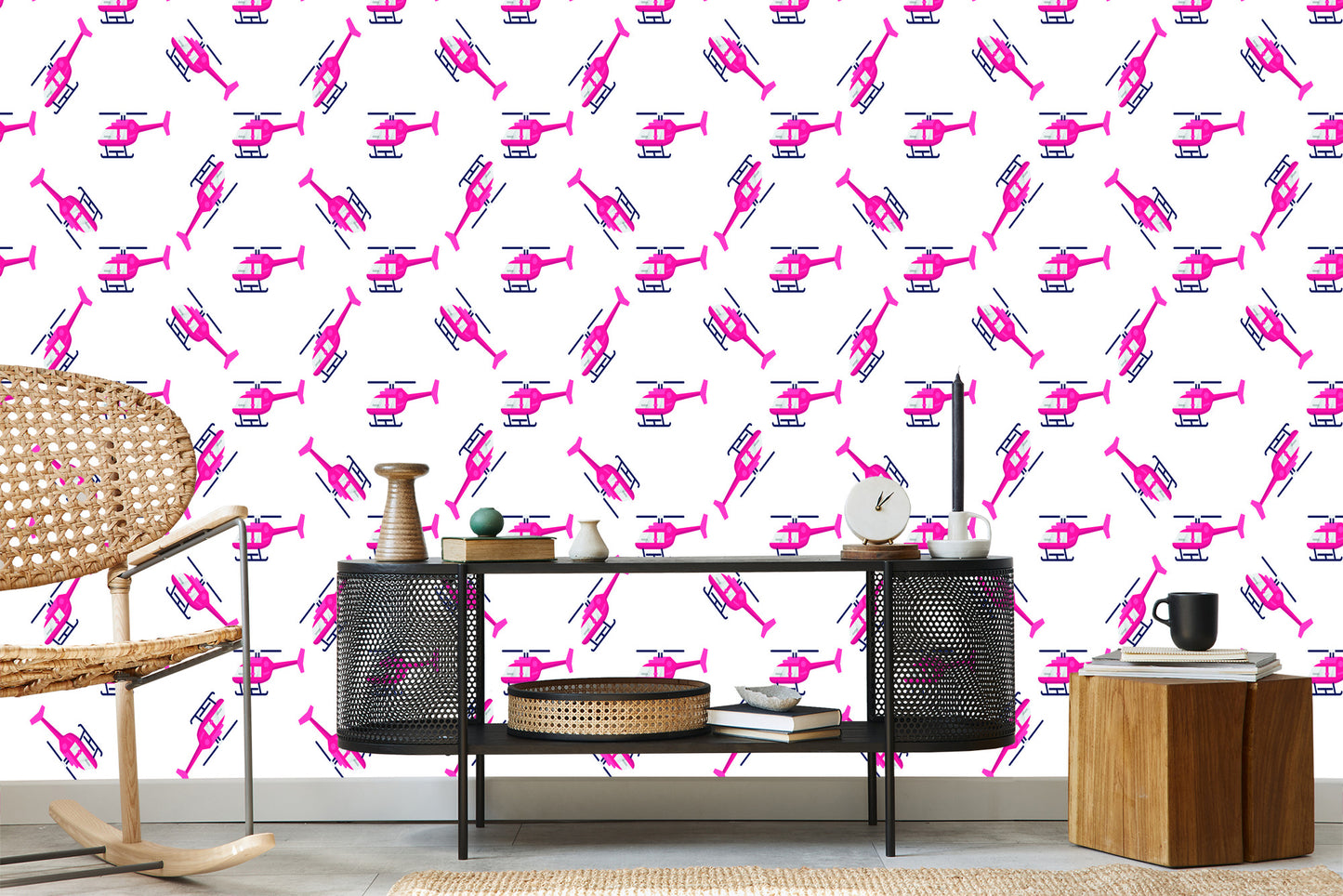 Wallpaper Pink Helicopters