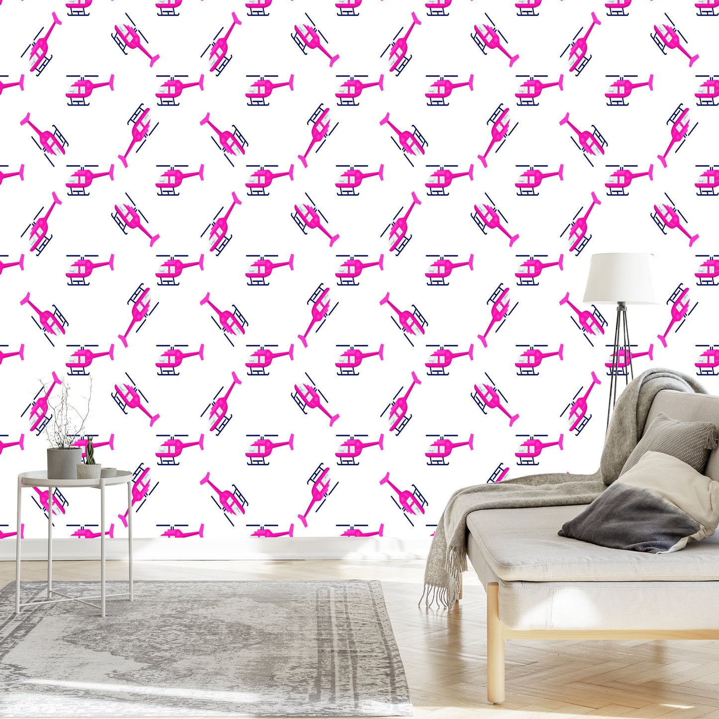 Wallpaper Pink Helicopters