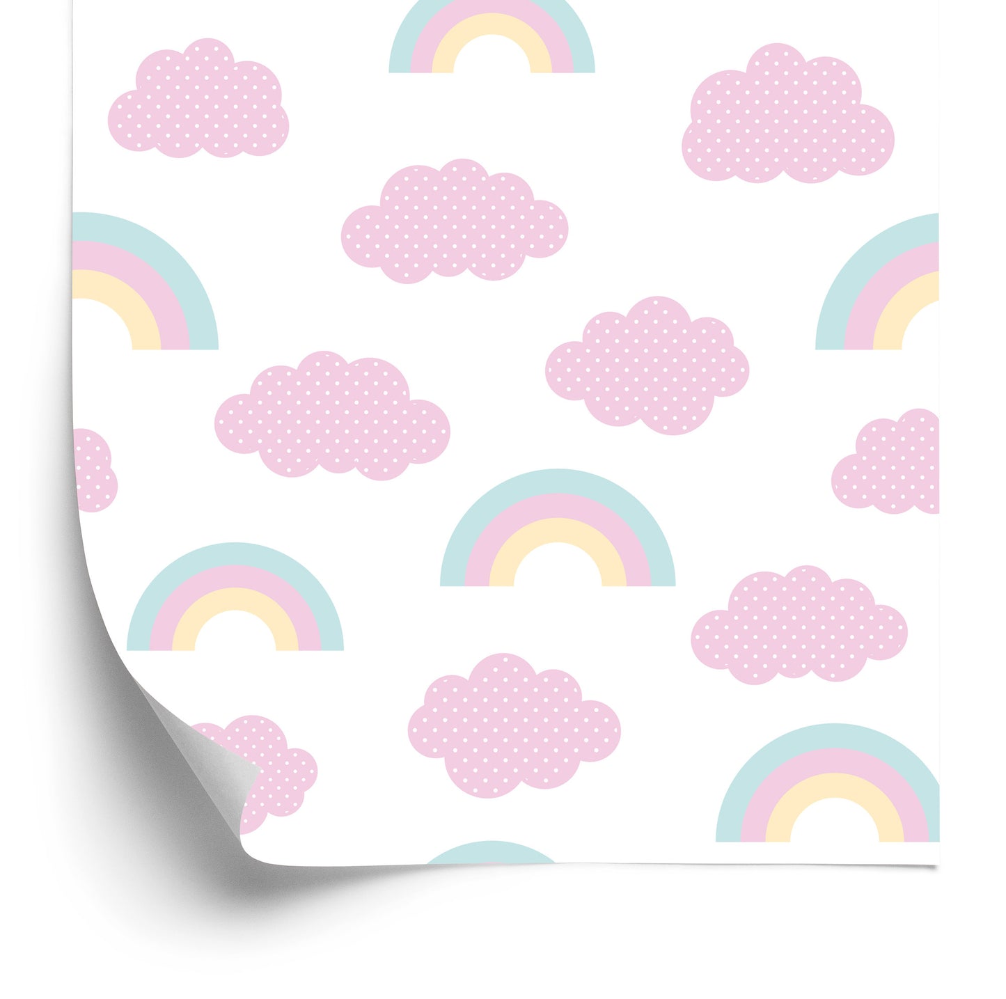 Wallpaper Rainbow In The Clouds