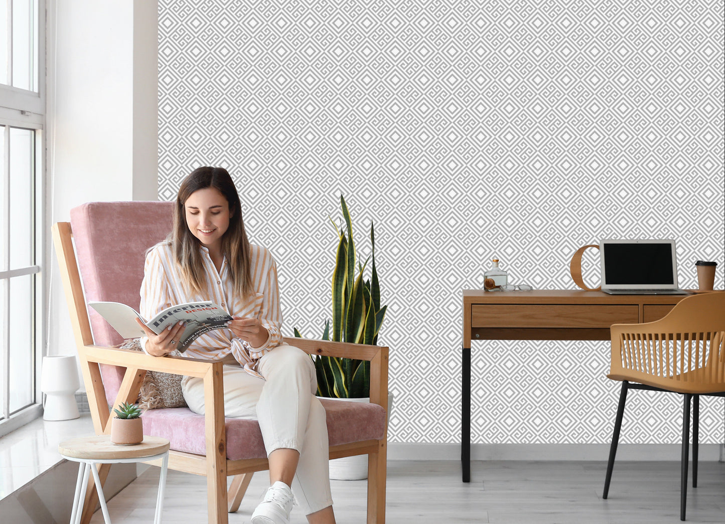 Wallpaper Geometric Pattern - Abstraction