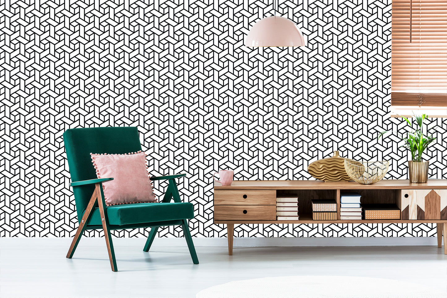 Wallpaper Geometric Pattern - Optical