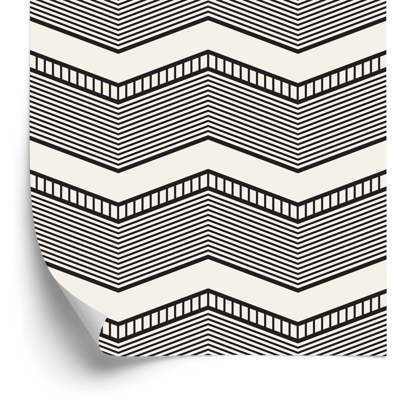 Wallpaper Geometric - Retro Zigzags