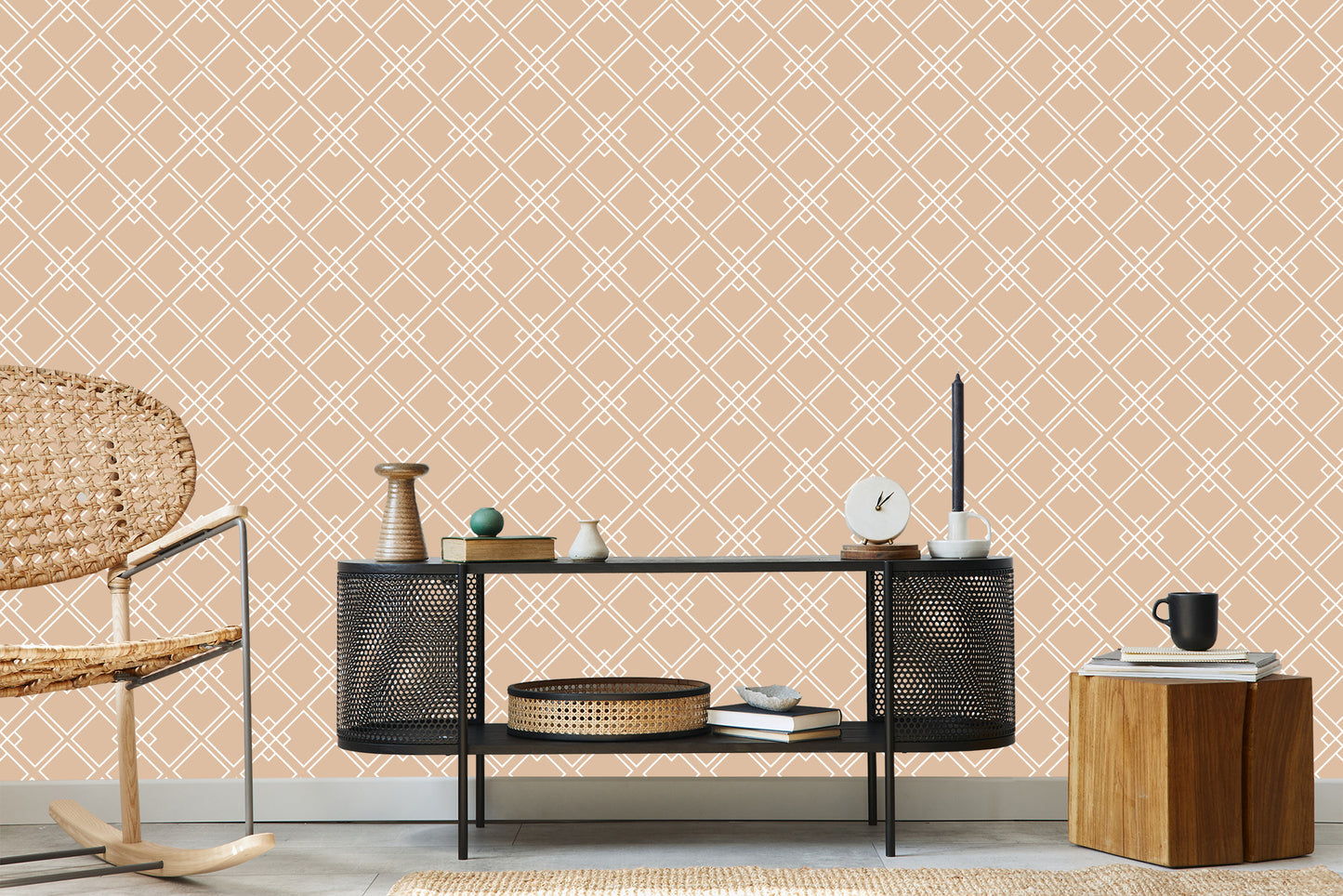 Wallpaper Modern Geometric Ornaments