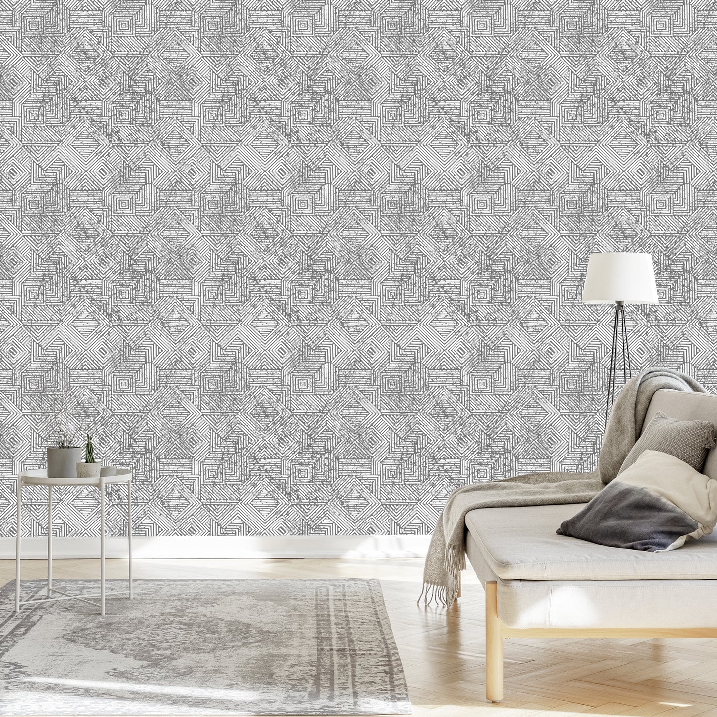 Wallpaper Geometric In Vintage Style