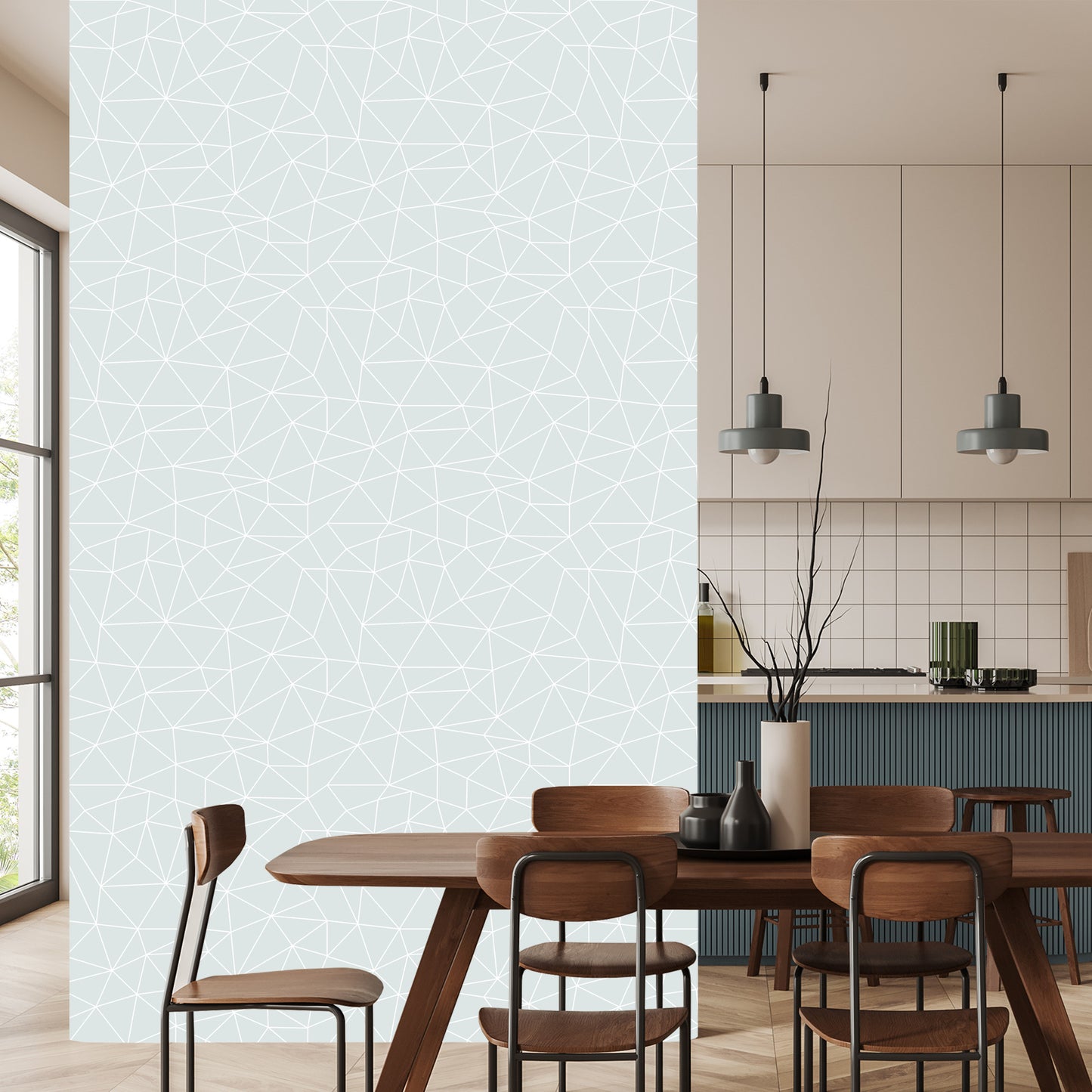 Wallpaper Modern Geometric Pattern