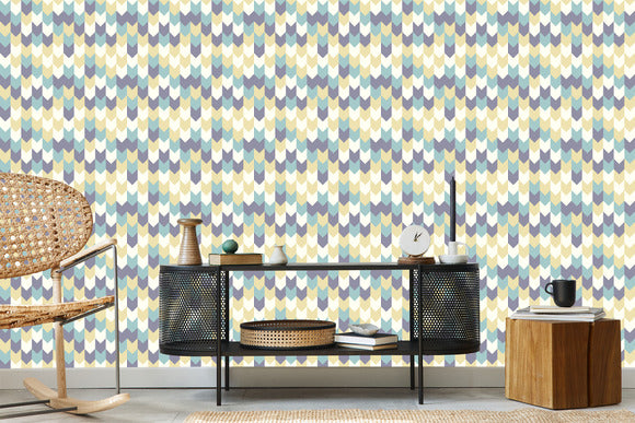 Wallpaper Colorful Geometric Patterns