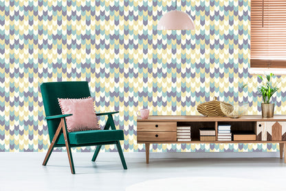 Wallpaper Colorful Geometric Patterns