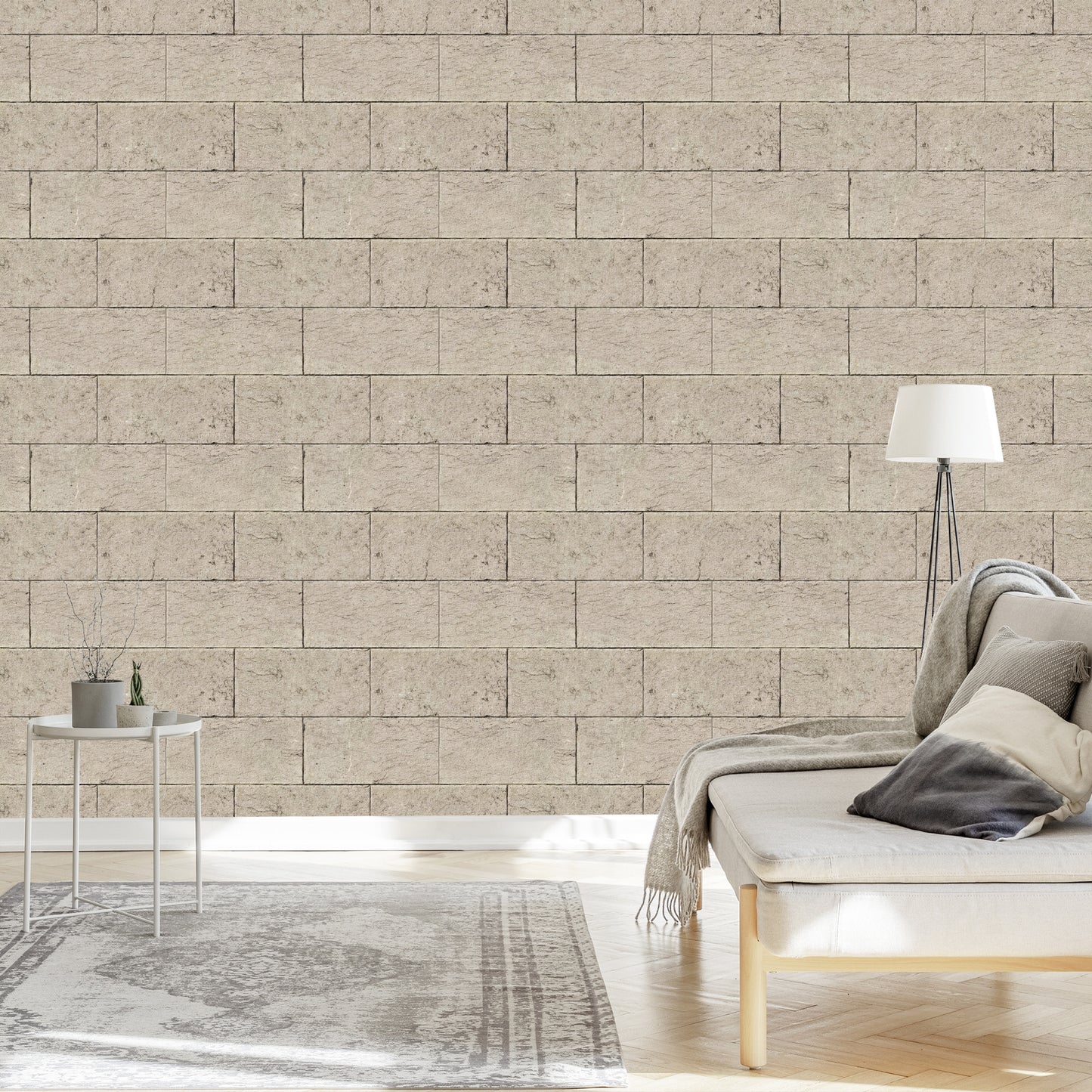 Wallpaper Beige Brick