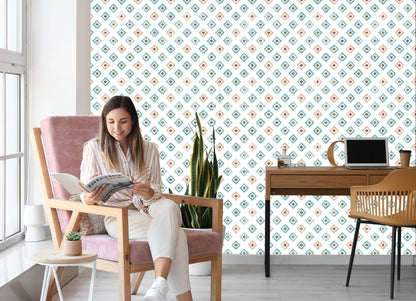 Wallpaper Colorful Geometric Patterns