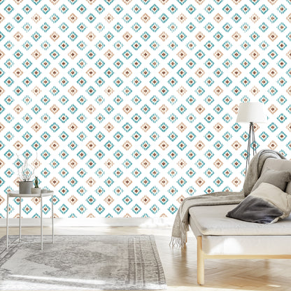 Wallpaper Colorful Geometric Patterns