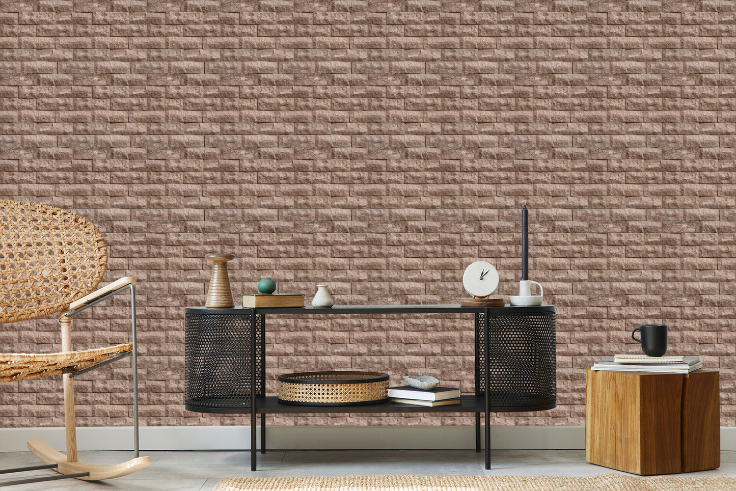 Wallpaper Beautiful Modern Brick - 3D Effect