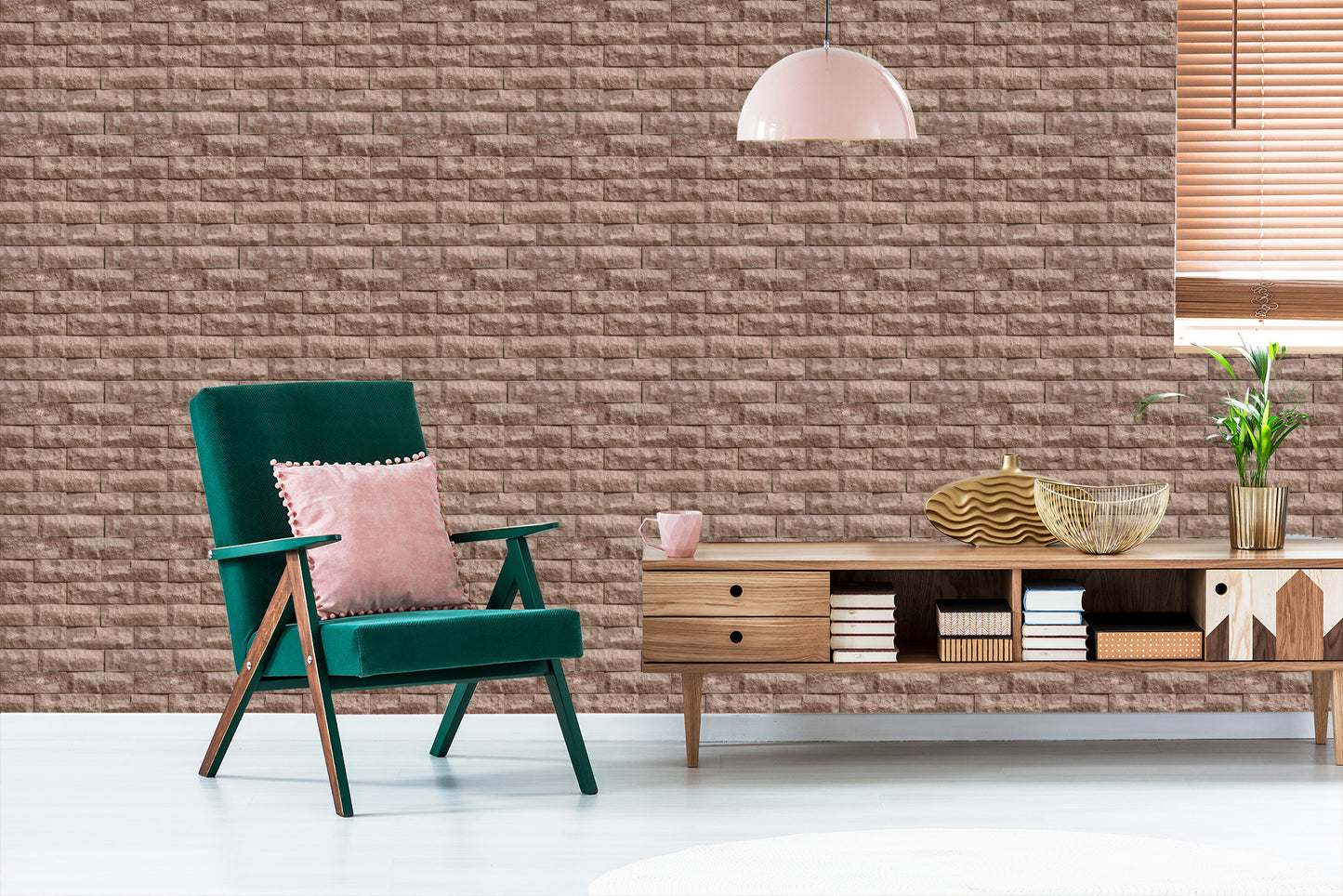 Wallpaper Beautiful Modern Brick - 3D Effect