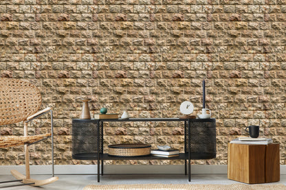 Wallpaper Stone Wall - 3D Effect
