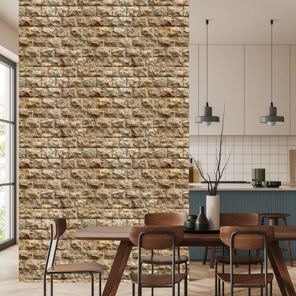 Wallpaper Stone Wall - 3D Effect