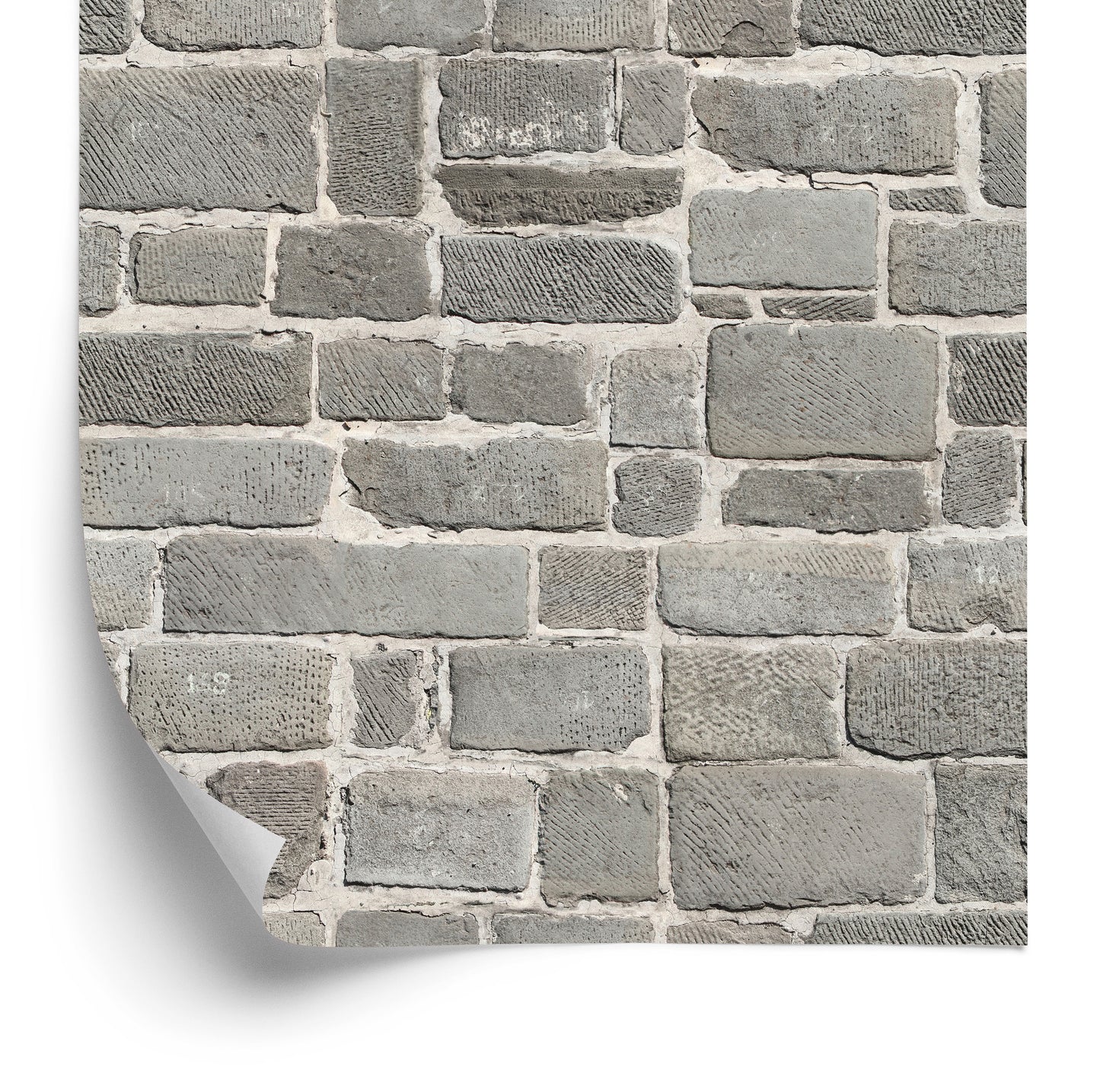 Wallpaper Gray Brick Wall