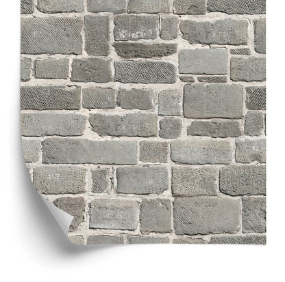 Wallpaper Gray Brick Wall