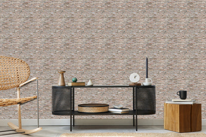 Wallpaper Old Brick Wall Slabs With 3D Effect