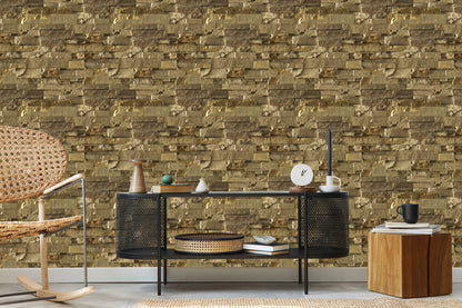Wallpaper Stone Brick - 3D Effect