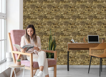 Wallpaper Stone Brick - 3D Effect