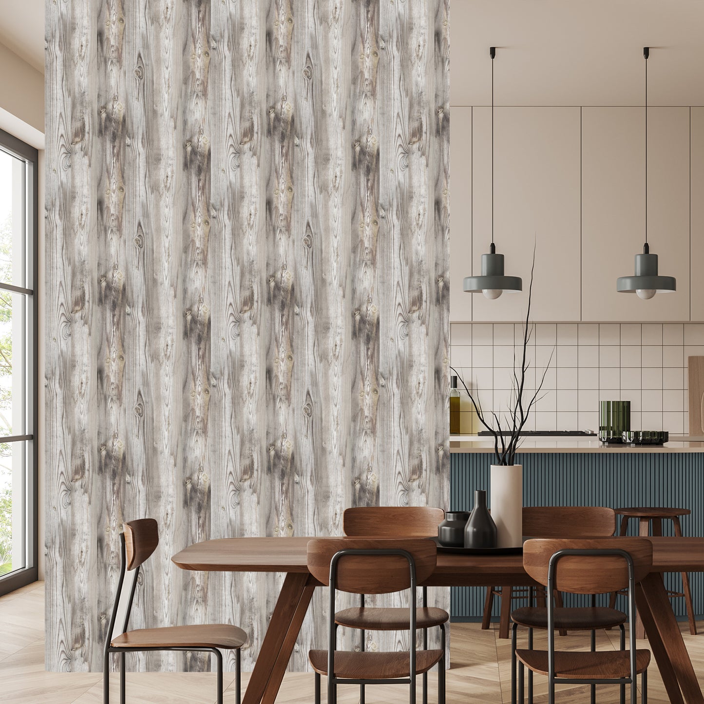 Wallpaper Wooden Planks