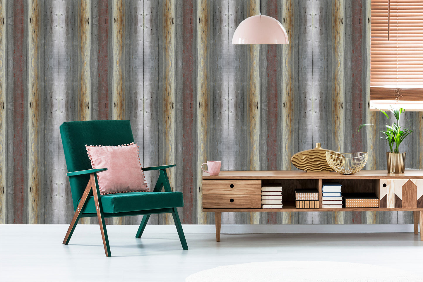 Wallpaper Abstract Wooden Planks