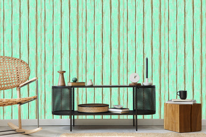 Wallpaper Colorful Wooden Boards With Chips