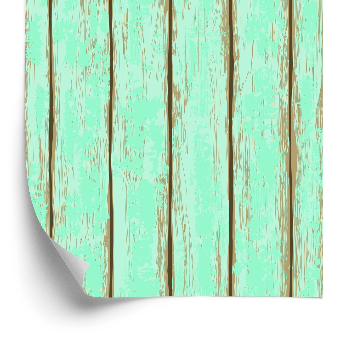 Wallpaper Colorful Wooden Boards With Chips
