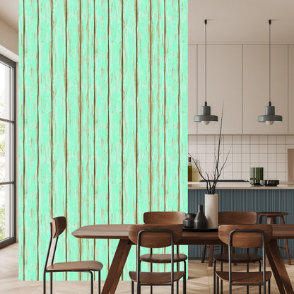 Wallpaper Colorful Wooden Boards With Chips
