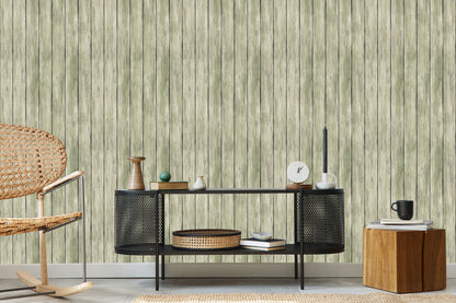 Wallpaper Stylish Vertical Wooden Planks