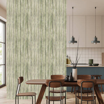 Wallpaper Stylish Vertical Wooden Planks