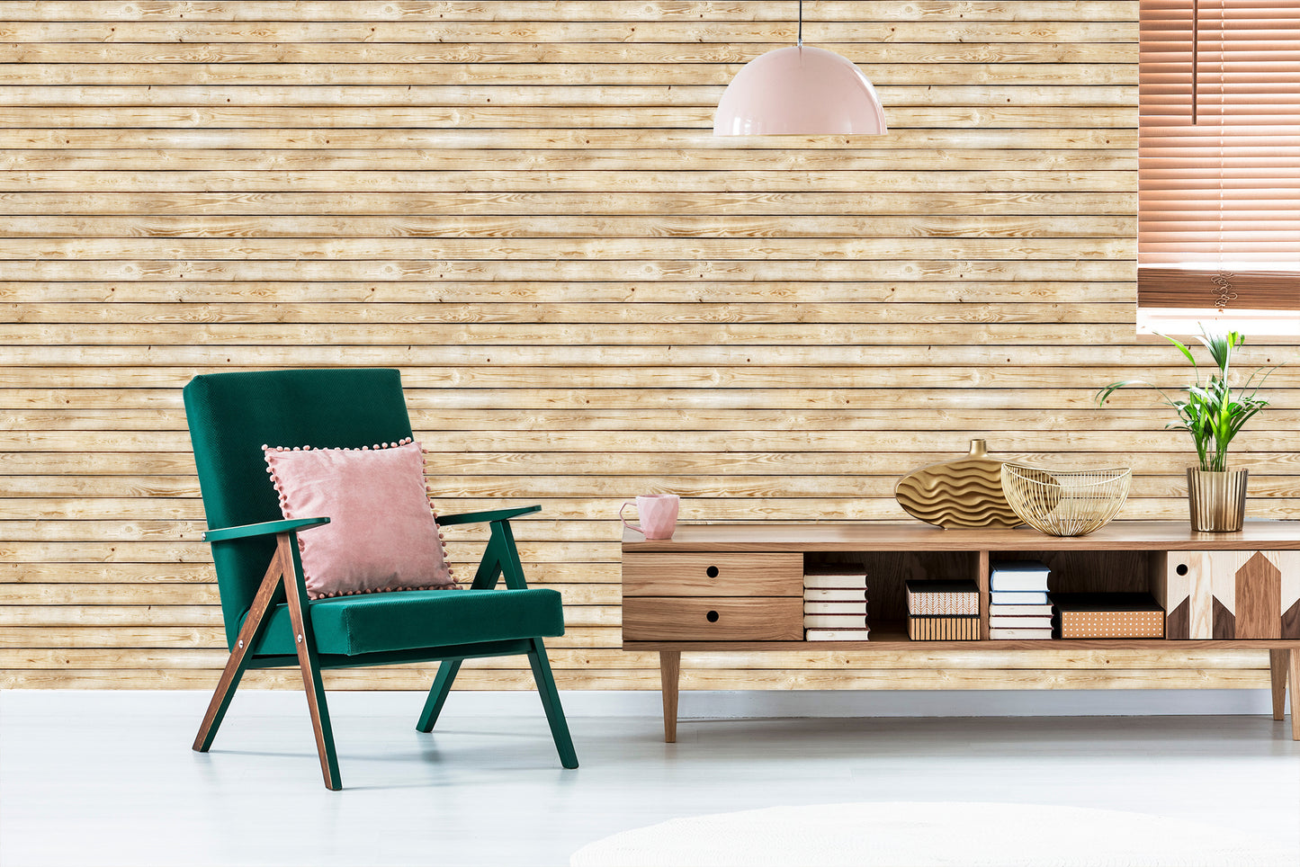 Wallpaper Horizontal Maple Boards
