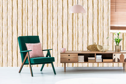 Wallpaper Bright Wooden Planks With Cleaners