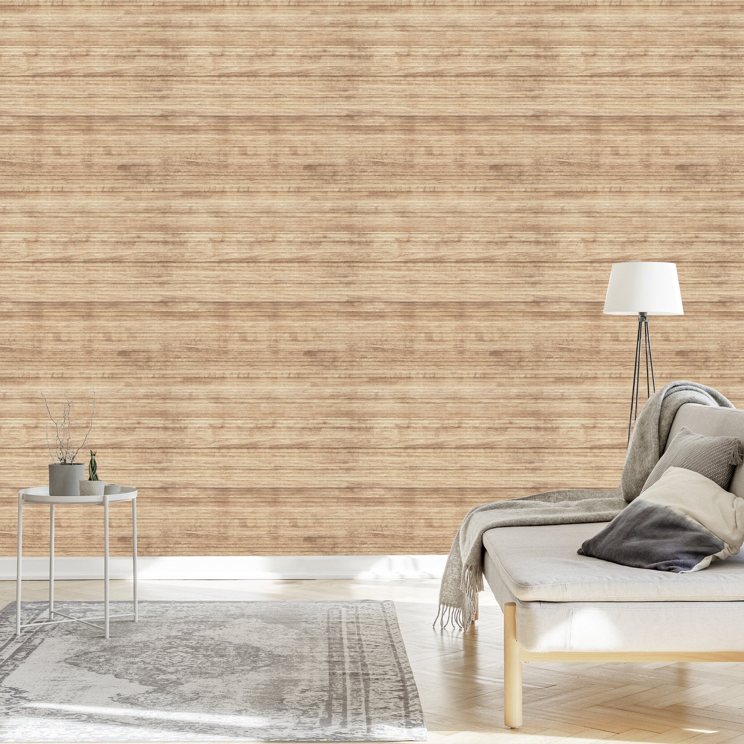 Wallpaper Bright Wooden Pattern