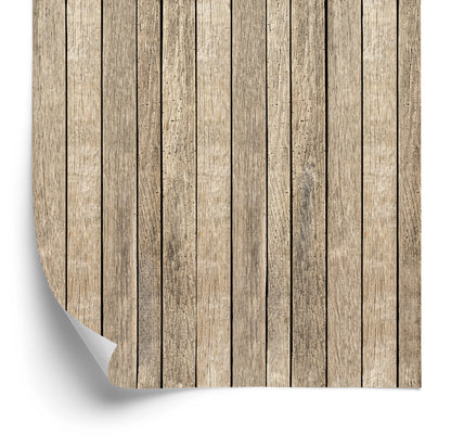 Wallpaper Wooden Planks In Scandinavian Style