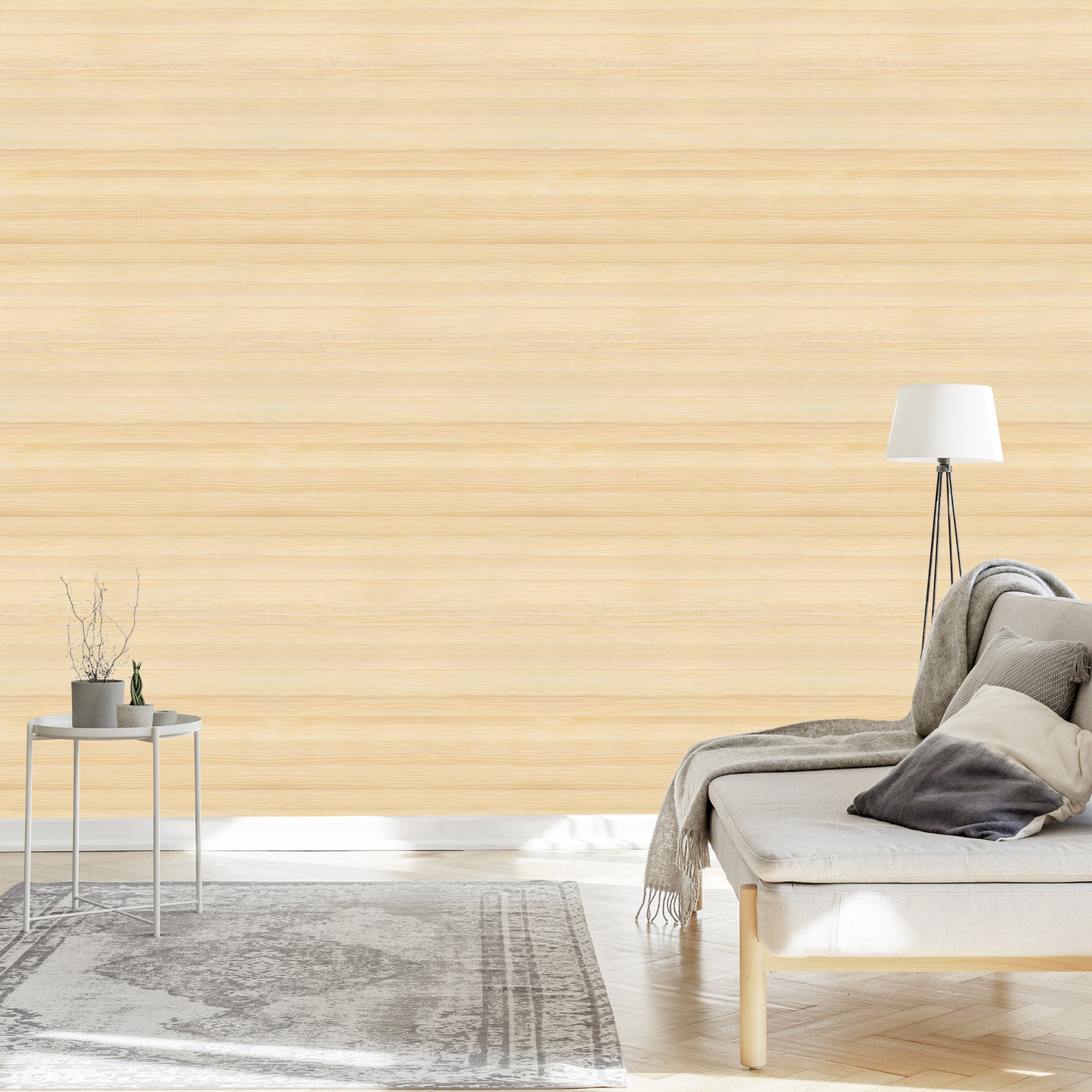 Wallpaper Bright Horizontal Wooden Pattern