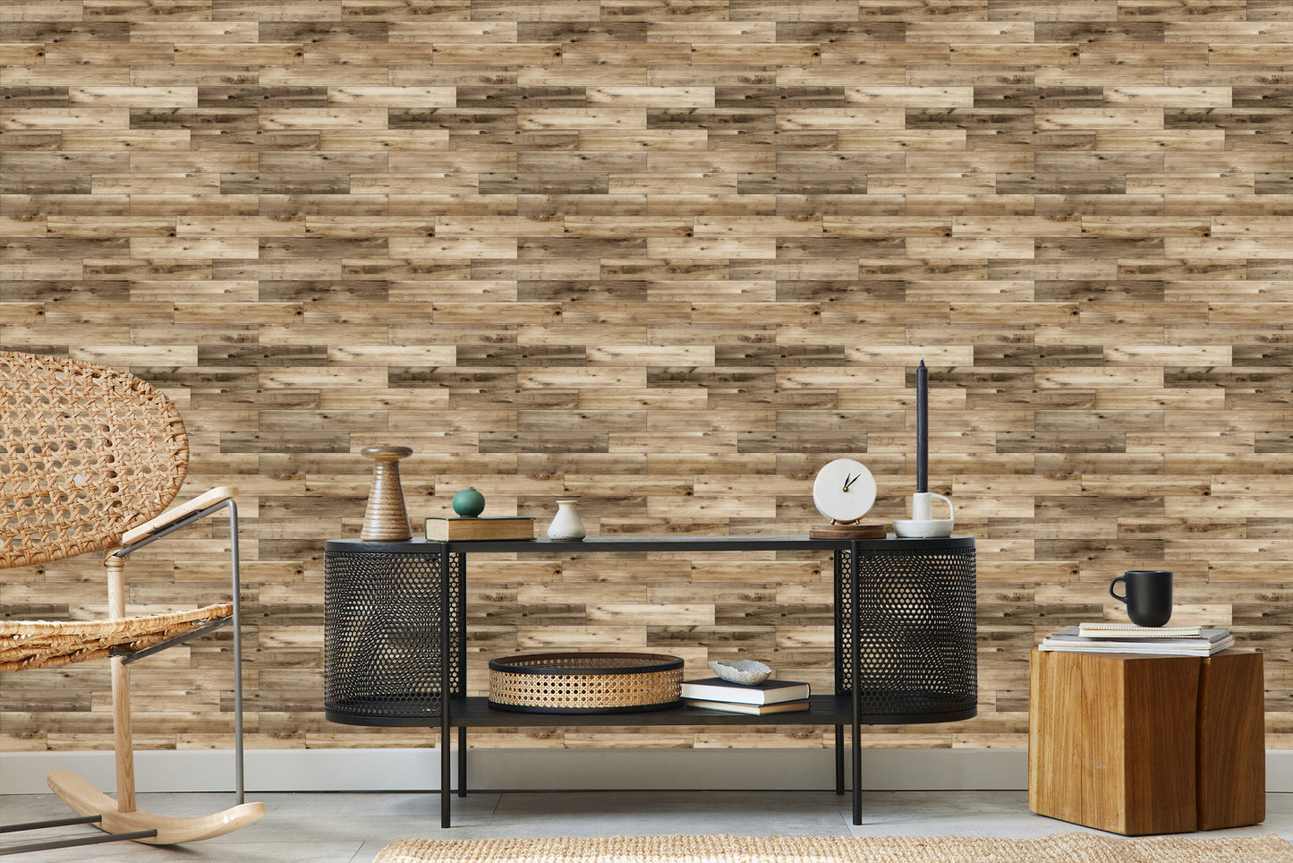 Wallpaper Wood Texture Planks For Bedroom