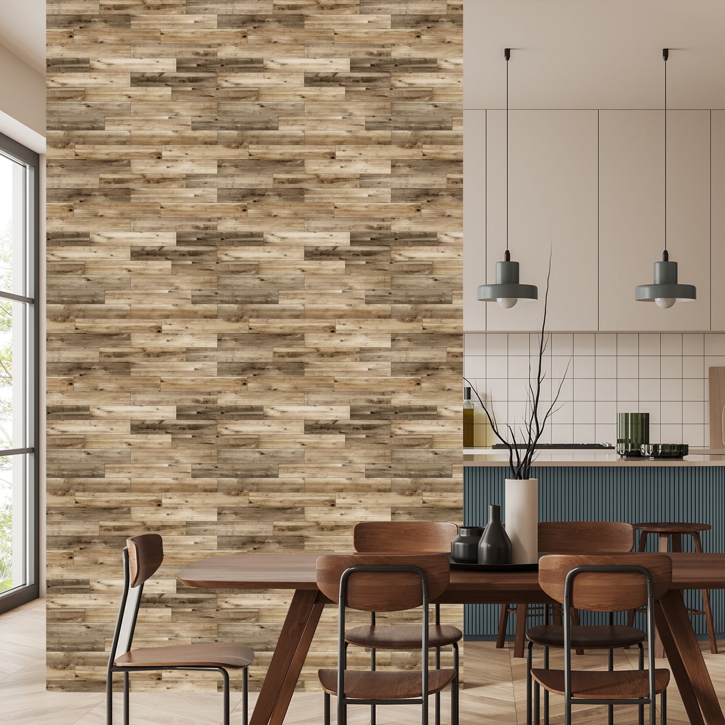 Wallpaper Wood Texture Planks For Bedroom