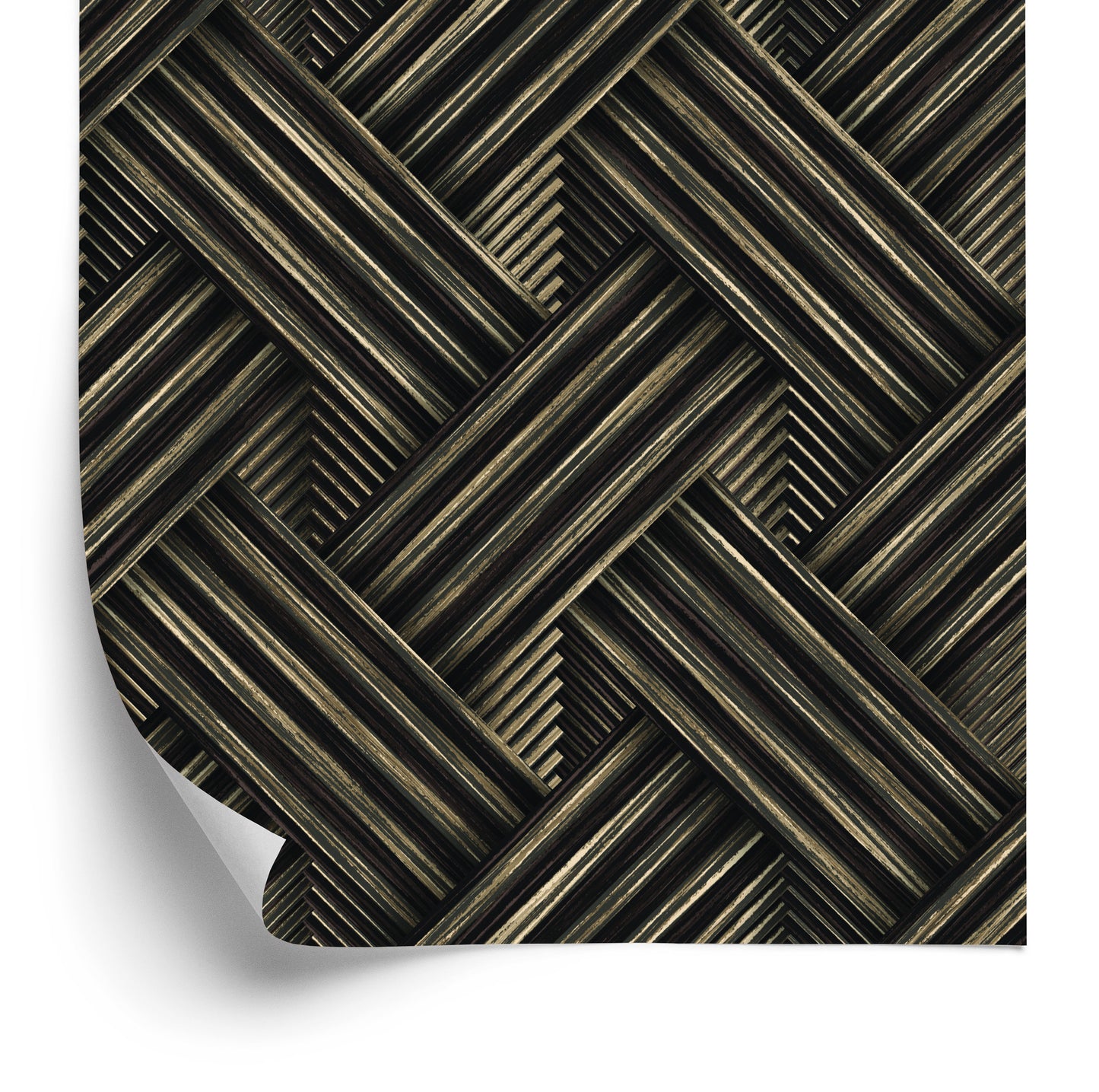 Wallpaper Wooden 3D Pattern