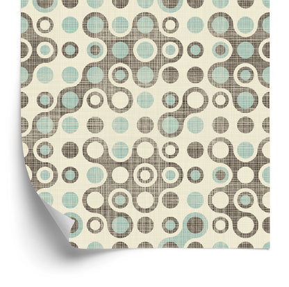 Wallpaper Abstract Circles In Retro Style